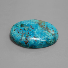 56,83 ctw natürlicher blauer Azurit, Oval Schliff, Lichtundurchlässig