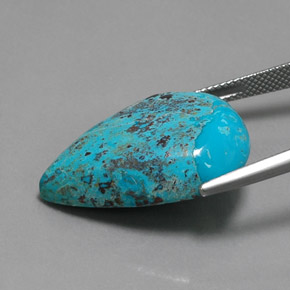 9,17 ctw natürlicher Vielfarbig-blau Informationen zu Azurit, Birnenform, Lichtundurchlässig