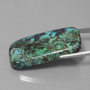 9,17 ctw natürlicher Mehrfarbig Blau Azurit, Kissenschliff, Lichtundurchlässig