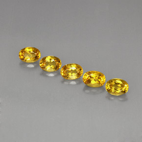  ct natürliche gelb-gold Beryll-Edelsteine, Oval Schliff, VVS