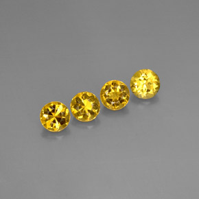  ct natürliche gelb-gold Beryll-Edelsteine, Rund Schliff, VVS-VS