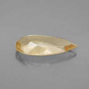 9,17 ctw natürlicher gelb-gold Beryll, Birnenform, VS-SI