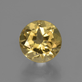 2,03 ctw natürlicher Gold Beryll, Rundschliff, VS