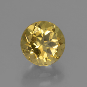 2,03 ctw natürlicher Gold Beryll, Rundschliff, VS