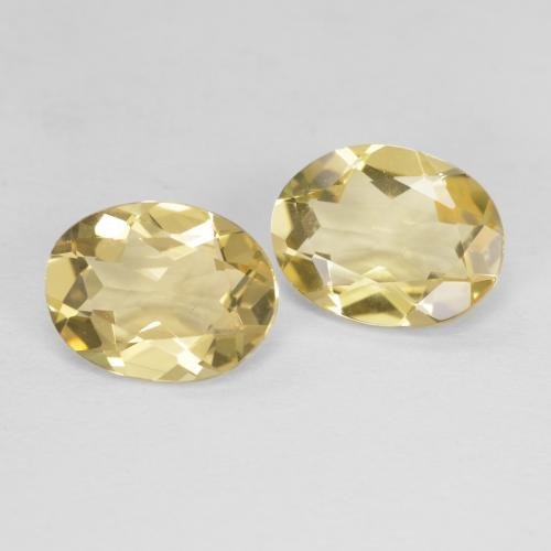 3,06 ct natürliche gelber Beryll-Edelsteine, Oval Schliff, VVS