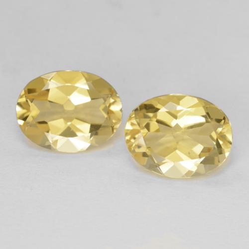 3.72 ct natürliche hellgelb Beryll-Edelsteine, Oval Schliff, VS