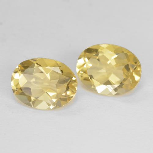 3.72 ct natürliche hellgelb Beryll-Edelsteine, Oval Schliff, VS