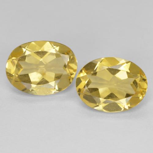 3,35 ct natürliche gelber Beryll-Edelsteine, Oval Schliff, VVS-VS