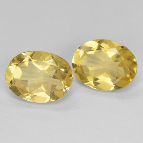 3,35 ct natürliche gelber Beryll-Edelsteine, Oval Schliff, VVS-VS