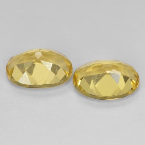 3,35 ct natürliche gelber Beryll-Edelsteine, Oval Schliff, VVS-VS