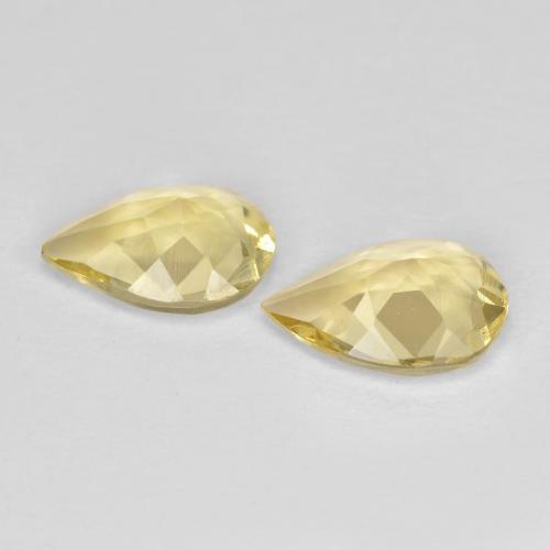 0.90 ct natürliche Mittelgelb Beryll-Edelsteine, Birnenform, VS