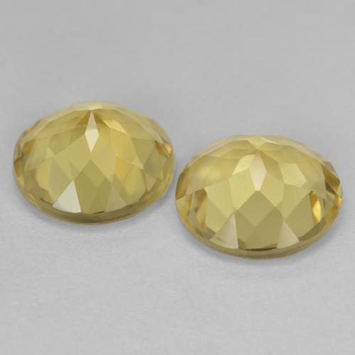 4.29 ct natürliche Warmes Gelb Beryll-Edelsteine, Rund Schliff, VVS
