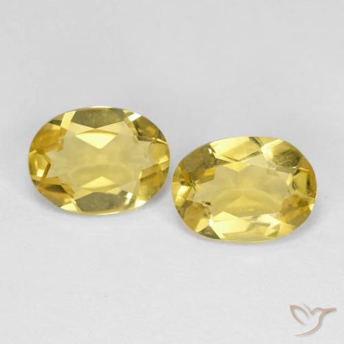 2.13ctw Natürlicher Dijon Gelb Beryll, Oval, VVS-VS