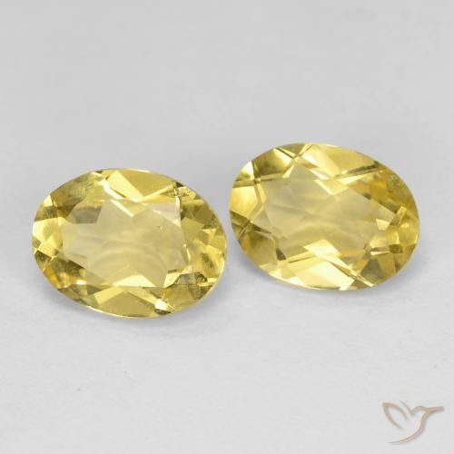 2.38 ct natürliche Dijon Gelb Beryll-Edelsteine, Oval, VS