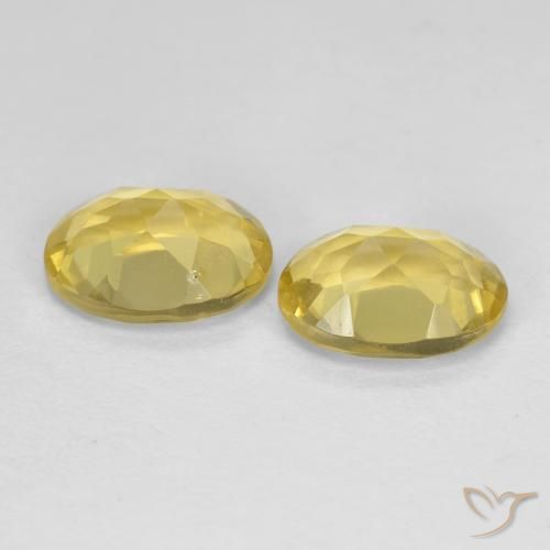 2.38 ct natürliche Dijon Gelb Beryll-Edelsteine, Oval, VS