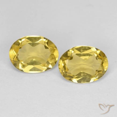 2.32ctw Natürlicher Dijon Gelb Beryll, Oval, VVS-VS