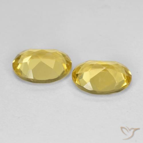 2.32 ct natürliche Dijon Gelb Beryll-Edelsteine, Oval, VVS-VS