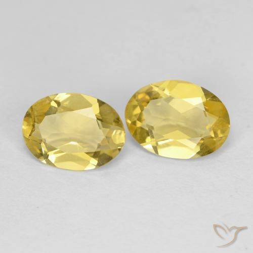 1.89 ct natürliche Mittelgelb Beryll-Edelsteine, Oval, VVS-VS