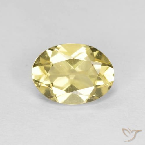 1.15ct Natürlicher Helles Laguna-Gelb Beryll, Oval, VVS-VS