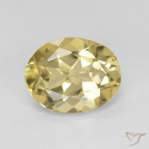 2.56ct Natürlicher Warmes Gelb Beryll, Oval, VS