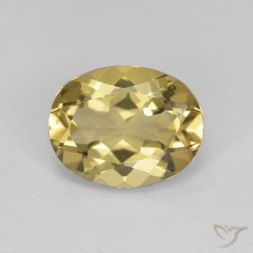 2.24ct Natürlicher Mittelgelb Beryll, Oval, VS