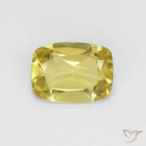 0.75ct Natürlicher Sehr helles Honiggelb Beryll, Kissen, VS