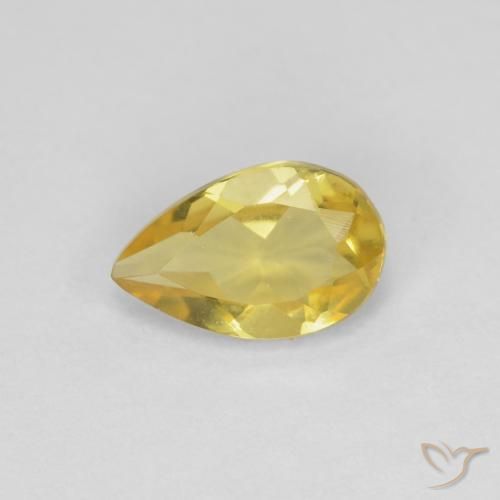 9,17 ctw natürlicher Helles Gold-Gelb Beryll, Birnenform, VVS-VS
