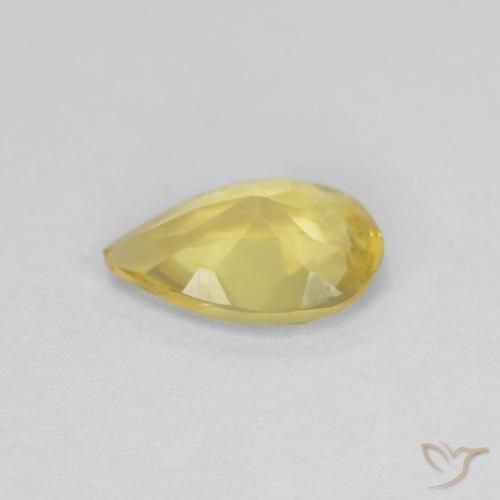 9,17 ctw natürlicher Helles Gold-Gelb Beryll, Birnenform, VVS-VS