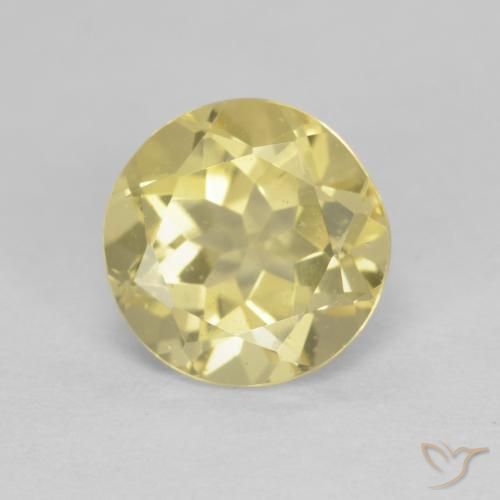 9,17 ctw natürlicher Hell Gold Beryll, Runden, VVS-VS