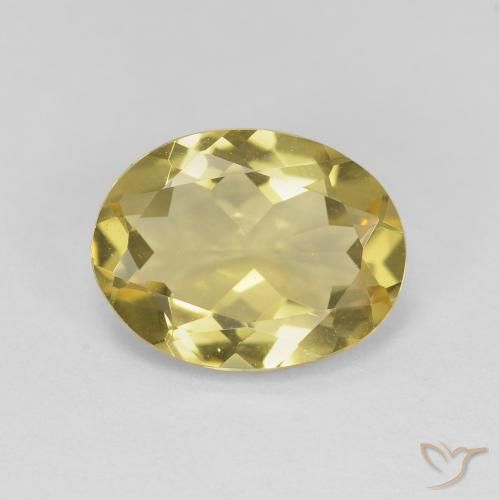 2.69ct Natürlicher Helles Gold-Gelb Beryll, Oval, VVS