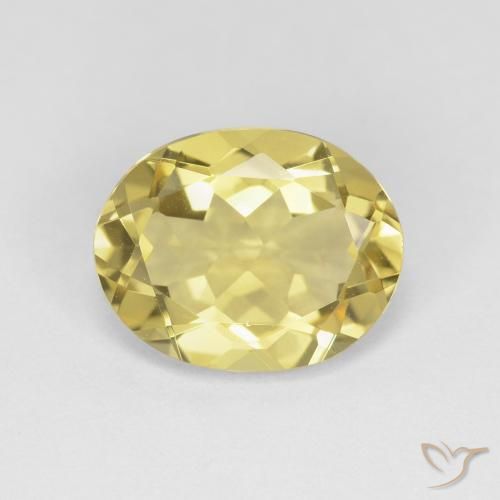 2.89ct Natürlicher Toskana Gelb Beryll, Oval, VVS