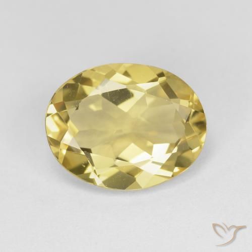 2.95ct Natürlicher Toskana Gelb Beryll, Oval, VVS