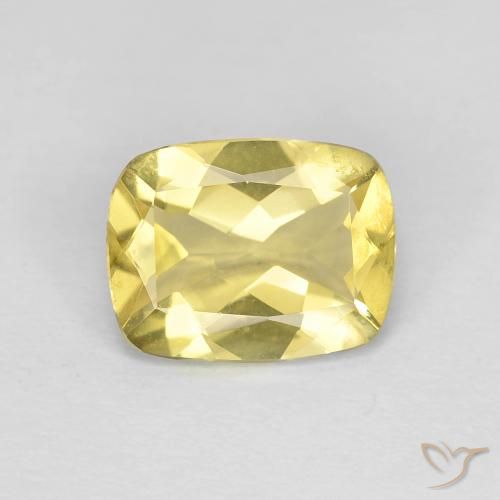 1.62ct Natürlicher Toskana Gelb Beryll, Kissen, VVS