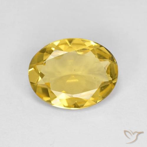 2.11ct Natürlicher Toskana Gelb Beryll, Oval, VVS-VS
