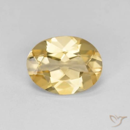 1.58ct Natürlicher Golden Beryll, Oval, VS