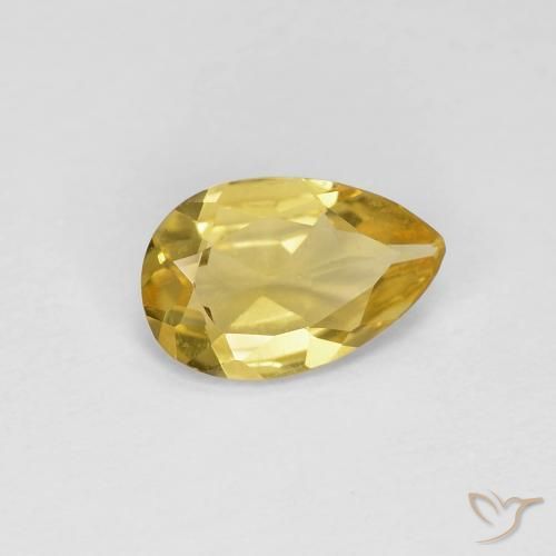 9,17 ctw natürlicher Helles Gold-Gelb Beryll, Birnenform, VVS-VS