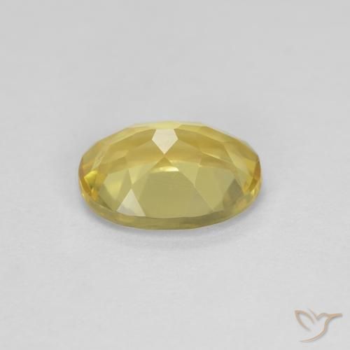 9,17 ctw natürlicher Mittelgelb Beryll, Oval, VVS