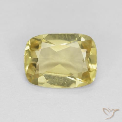 1.10ct Natürlicher Erdiges Gelb Beryll, Kissen, VS