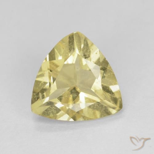 1.25ct Natürlicher Sehr helles Dijongelb Beryll, Trillion, VS