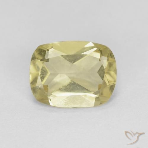 1.13ct Natürlicher Sanftes Gelb Beryll, Kissen, VS