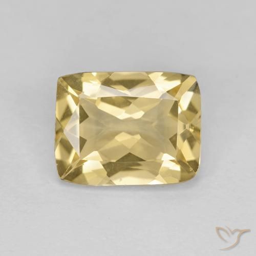 1.84ct Natürlicher Golden Beryll, Kissen, VVS