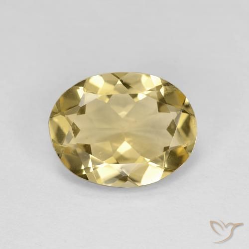 2.59ct Natürlicher Hell Gold Beryll, Oval, VVS