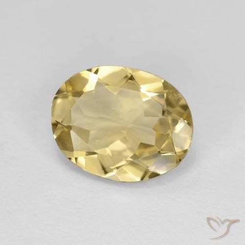 9,17 ctw natürlicher Hell Gold Beryll, Oval, VVS
