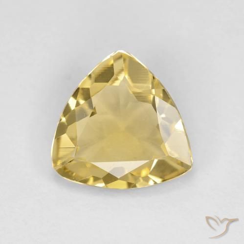 1.54ct Natürlicher Hell Gold Beryll, Trillion, VVS