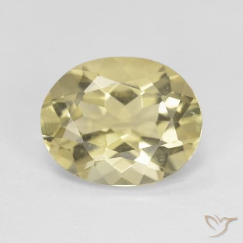 3.27ct Natürlicher Dijon Gelb Beryll, Oval, VVS