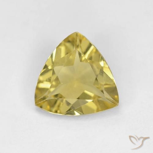 1.22ct Natürlicher Warmes Gelb Beryll, Trillion, VS