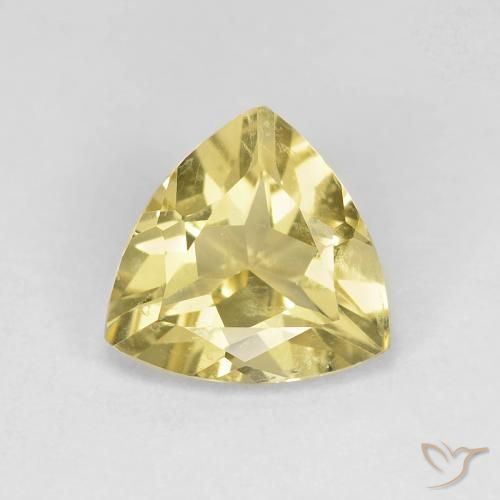 1.40ct Natürlicher Helles Honiggelb Beryll, Trillion, VS