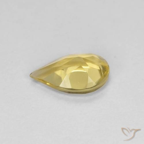 9,17 ctw natürlicher Hell Gold Beryll, Birnenform, VVS