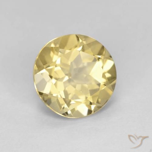 9,17 ctw natürlicher Hell Gold Beryll, Runden, VVS