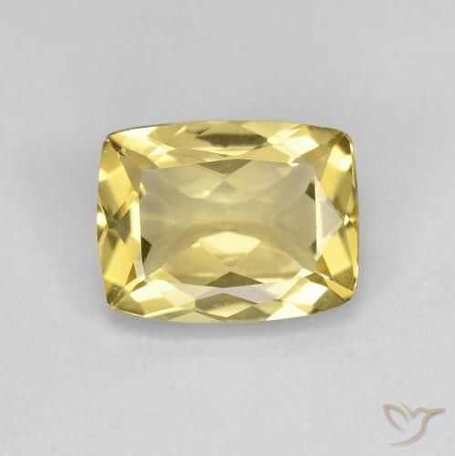 1.84ct Natürlicher Helles Gold-Gelb Beryll, Kissen, VVS